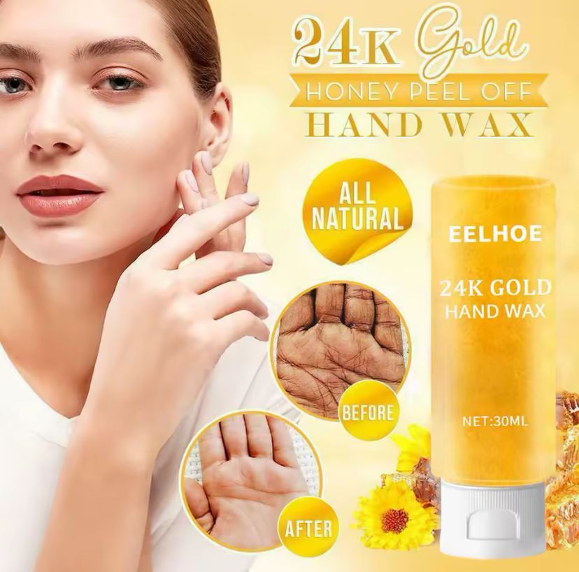 Honey Wax Hand Cream Moisturizing Exfoliating Smooth Firming Hydrating Gel 30g For Hands 24k Gold Hand Mask Delicate
