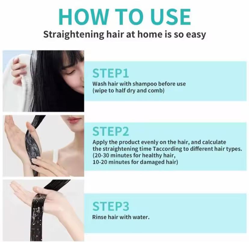 60ml Keratin Hair Straightening Cream Professional Damaged Treatment Faster Smoothing Curly Hair Care Protein Correction Cream