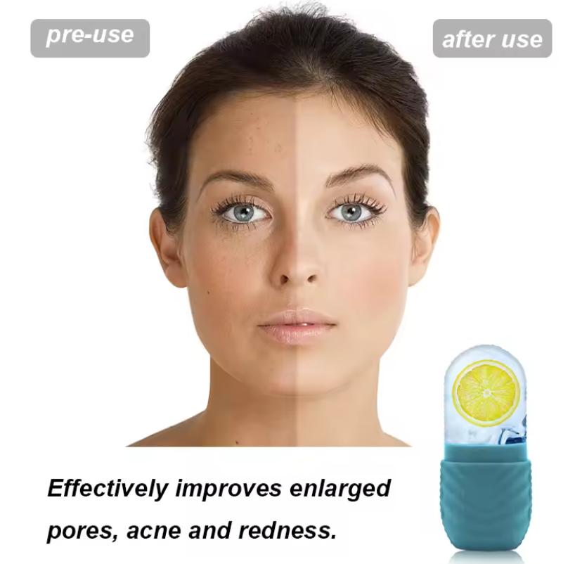 1pc facial beauty applicator, skin care tools, ice shaving massage, facial beauty silicone ice mold.