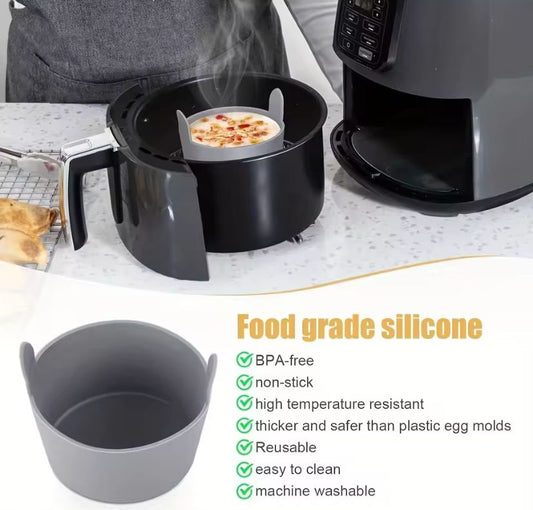 1pc/4pcs Air Fryer Silicone Egg Poacher Cups Silicone Egg Cooker Mold