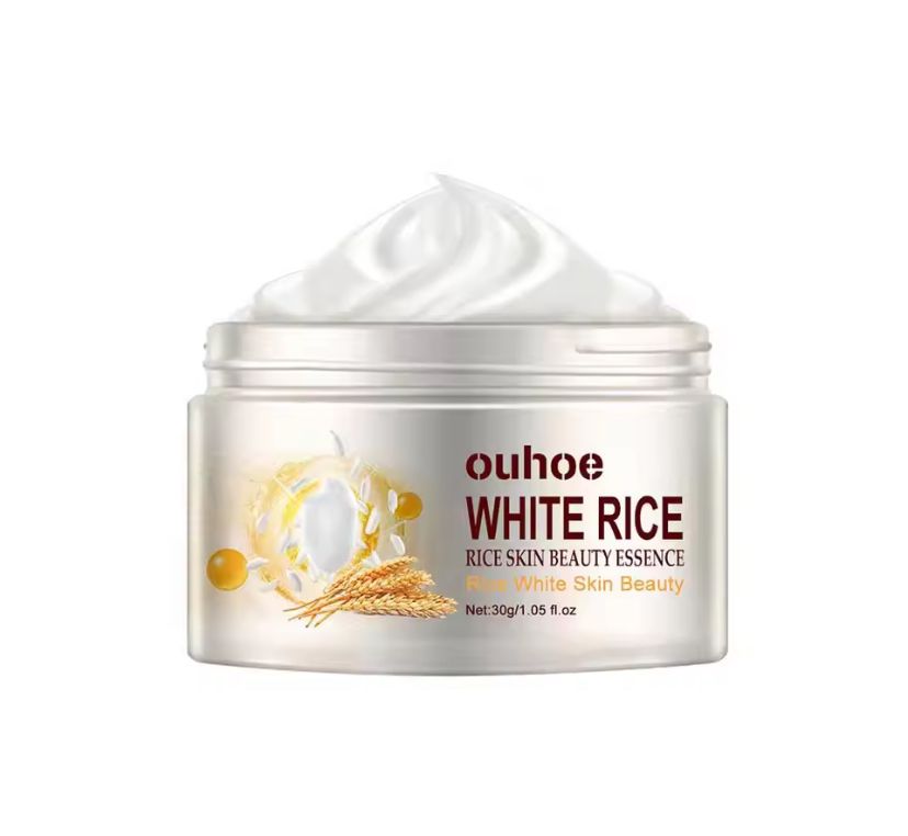 1/2/3PCs Rice Cream For Face White Rice Essence Brightening Moisturizing Cream Lightweight Moisturizer Face Cream Smooth Lines