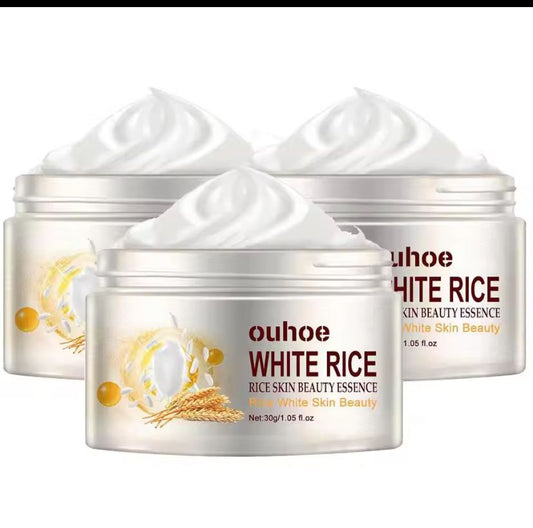 1/2/3PCs Rice Cream For Face White Rice Essence Brightening Moisturizing Cream Lightweight Moisturizer Face Cream Smooth Lines