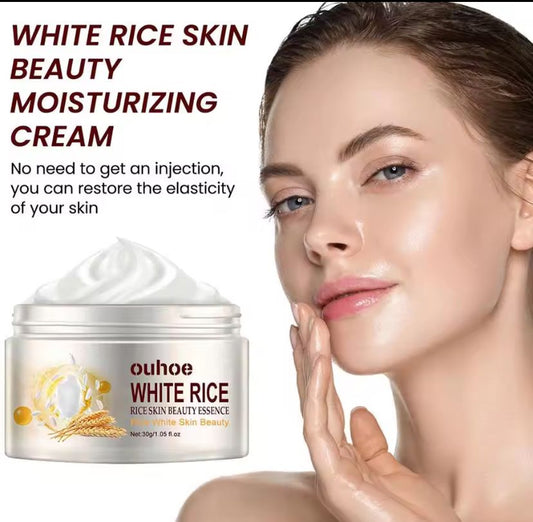 1/2/3PCs Rice Cream For Face White Rice Essence Brightening Moisturizing Cream Lightweight Moisturizer Face Cream Smooth Lines