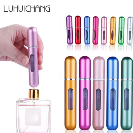 5ml Mini Perfume Refillable Bottle Liquid Container For Cosmetics Bottom Charge Spray Bottling Dispenser Press Head Travel