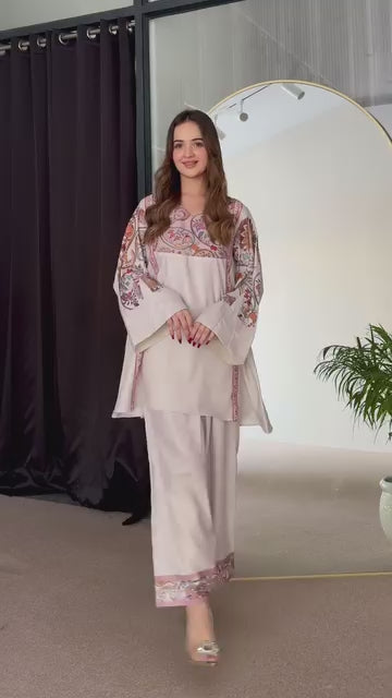 Digital printed cord set Good quality stitching Full suit overlock